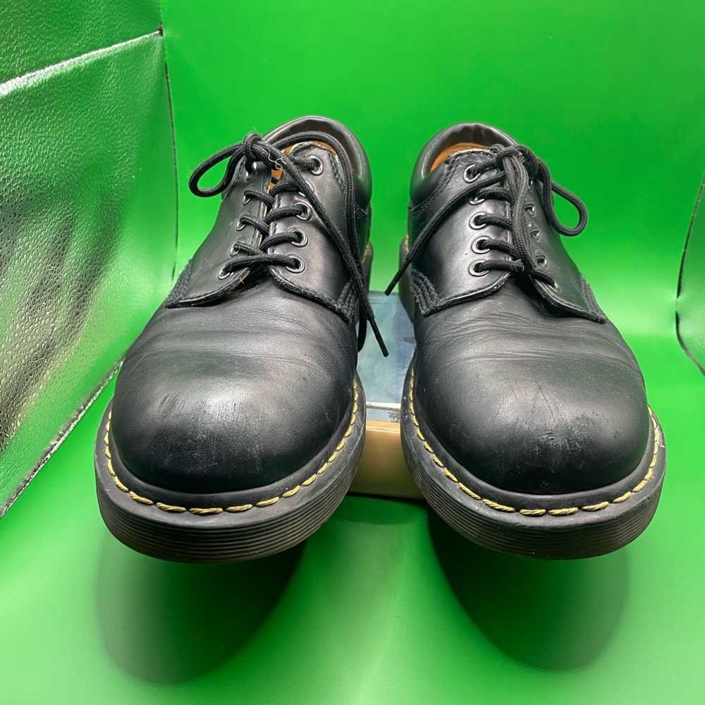 Dr. Martens Black Leather Men's Shoes